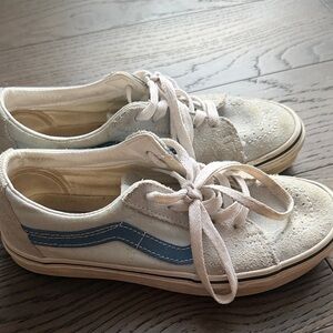 Vans Kids Shoes in White and Blue